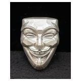 2 OZ SILVER SOUTH KOREA REBEL GUY FAWKES MASK -