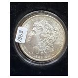 1885-O MORGAN SILVER DOLLAR
