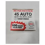 100 ROUNDS WINCHESTER 45 AUTO AMMO