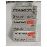 150 ROUNDS WINCHESTER  9MM NATO AMMO