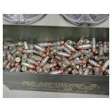 METAL AMMO CAN WITH UNKNOWN AMOUNT OF