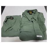 2 'PROPER PUBLIC SAFETY' OD GREEN SHIRTS -