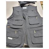 BLUE STONE LARGE VEST AND FRUIT OF THE LOOM LARGE