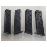 (4) S&W 9 MM MAGAZINES