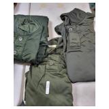 (3) OD GREEN MILITARY SYTLE SLEEPING SHIRTS