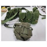 HARNESS MAGAZINE BANDOLIER AND BELT WORN
