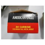 50 ROUNDS AMERICAN EAGLE 30 CARBINE AMMO