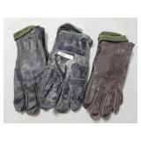 3 PAIR GLOVE SHELLS AND LINERS - CONDITION