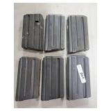 (6) 10 ROUND AR METAL MAGAZINE