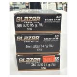 150 ROUNDS BLAZER 380AUTO AMMO