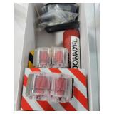 BOX OF BULL PUP AND AIR RIFLE PARTS