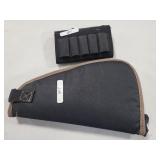 SOFT PISTOL BAG AND BUTT STOCK AMMO HOLDER