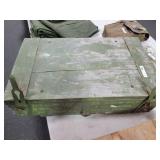 WOOD BOX WITH SPAM CAN WITH 7.62 MM AMMO