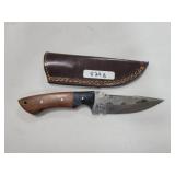 FILE BLADE KNIFE WITH WOOD HANDLE -