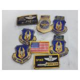 BAG OF ASSORTED PATCHES, MOSTLY MILITARY