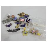 BAG OF ASSORTED PINBACKS