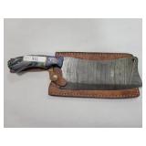 CLEAVER WITH DEMASCUS BLADE