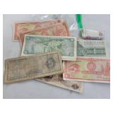 BAG OF ASSORTED FOREIGN PAPER MONEY