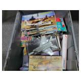 ASSORTED MODEL AIRPLANES, MODEL PAINTS, ETC.