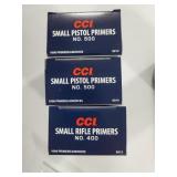 3000 CCI SMALL PISTOL PRIMERS