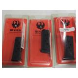 (3) RUGER .380 ACP 6 ROUND MAGAZINES