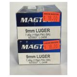 100 ROUNDS MAGTECH 9MM LUGER AMMO