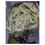 OD GREEN - U.S. MILITARY PARACHUTE - DEPLOYED!!