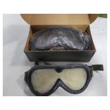 2 PAIR SUN, WIND & DUST GOGGLES - 1 NEW IN BOX AND