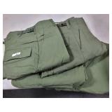 4 PAIR OD GREEN MILITARY STYLE PANTS -