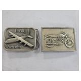 2 BELT BUCKLES