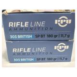 40 ROUNDS 303 BRITISH  AMMO