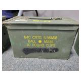 5.56 MM METAL ARMY AMMO CAN - EMPTY