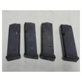 (4) GLOCK 9 MM MAGAZINES