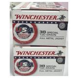 100 ROUNDS WINCHESTER 38 SPECIAL AMMO