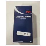 CCI NO. 300 LARGE PISTOL PRIMERS - 1 BOX