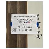 [686SFT] AGED GREY OAK LAMINATE FLOORING