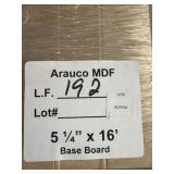 [192lft] 5 1/4ï¿½x16ï¿½ Arauco MDF Base Board
