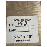 [192lft] 5 1/4ï¿½x16ï¿½ Arauco MDF Base Board