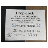 [430SFT]  HOLLOW HICKORY WATER PROOF FLOORING