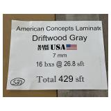 [429SFT]  DRIFTWOOD GRAY 7mm LAMINATEFLOORING