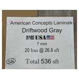 [536SFT]  DRIFTWOOD GRAY 7mm LAMINATEFLOORING