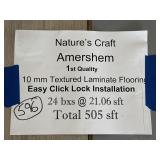 [505sft]  AMERSHEM 10mm LAMINATE FLOORING