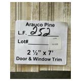 [252LFT] 2 1/2'x7' PINE DOOR AND WINDOW TRIM