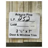 [252LFT] 2 1/2'x7' PINE DOOR AND WINDOW TRIM
