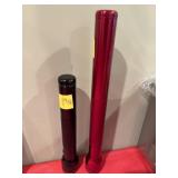 (2) MAG-LITES - RED IS 17" BLACK IS 12"