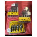 (2) SCREWDRIVER BIT SETS & (1) HIGH SPEED STEEL