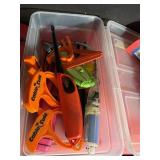 CAULK TOOL, TAPE ROLL HOLDERS, UTILITY LIGHTERS,