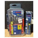 BOSCH 14-PC DRILL BIT SET & BOSCH GLASS & TILE BIT