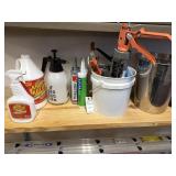 KRUD KUTTER, 5 TUBES OF CAULK, CAULKING GUNS &