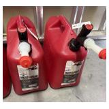 (2) 5 GALLON GAS CANS FULL OF GAS